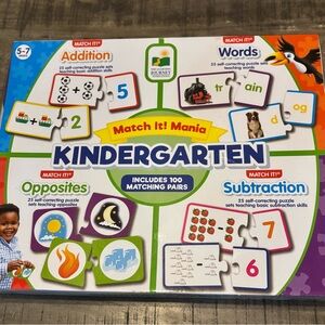 The learning journey, Match It! Mania Kindergarten Puzzle Set NIB